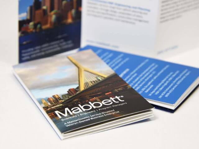 mabbett pocket sized brochure