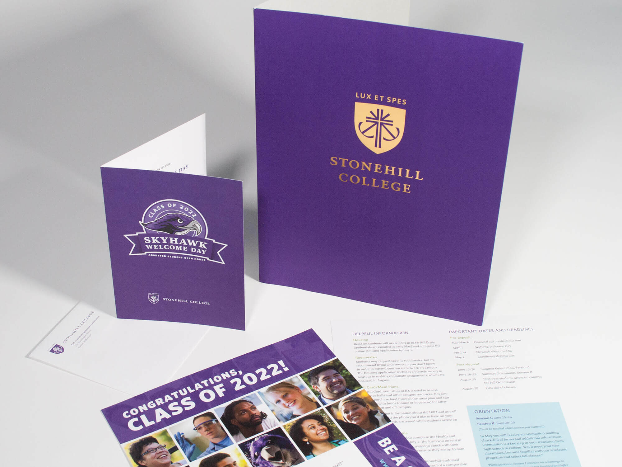 Stonehill College Pocket Folder