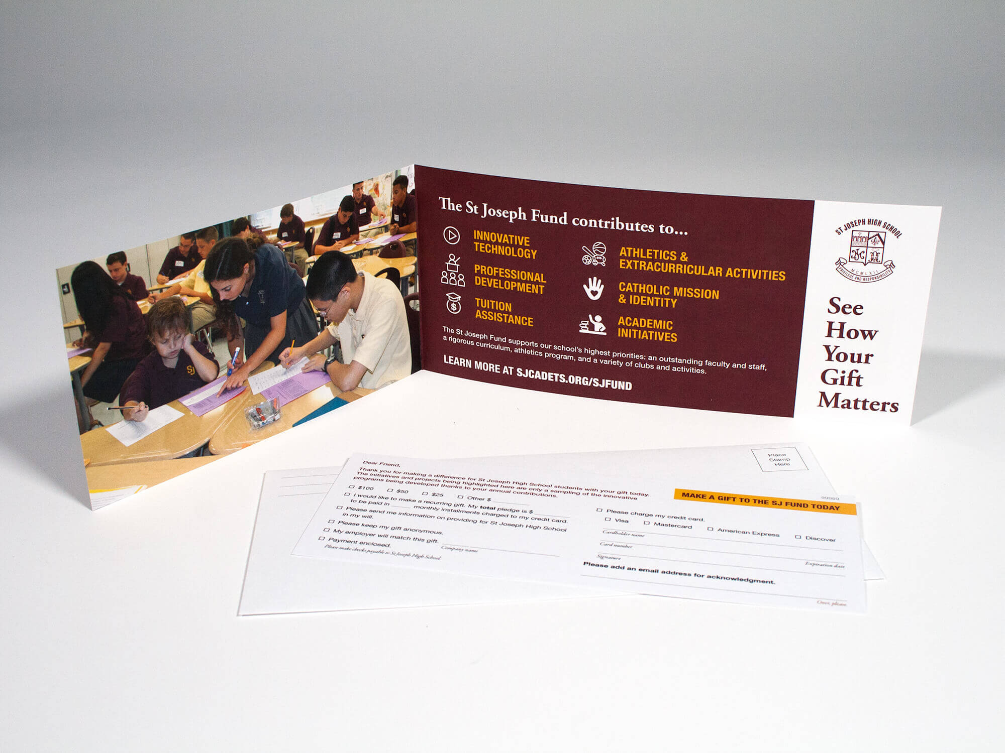 St Joseph High School Fundraising Package Mailer