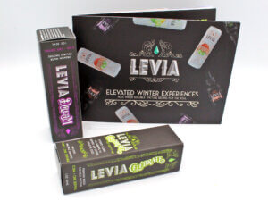 Levia Cannabis Tincture Boxes and Booklet